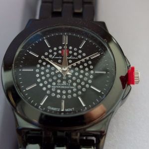 Watch Set Men Women Quartz New Black